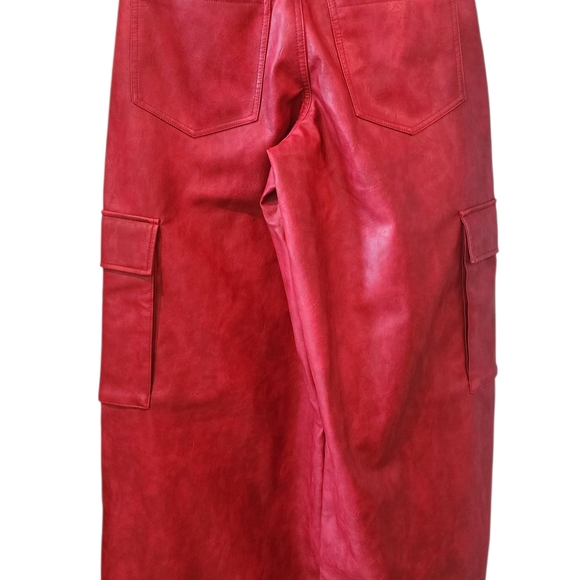 Adidas Red Cargo Pants with Stripes - Picture 5 of 7